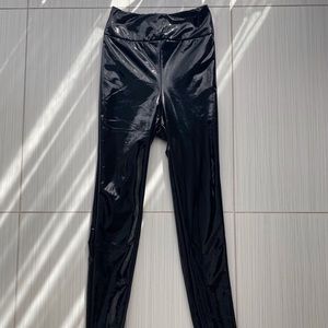 MESHKI High Waisted Vinyl Pants